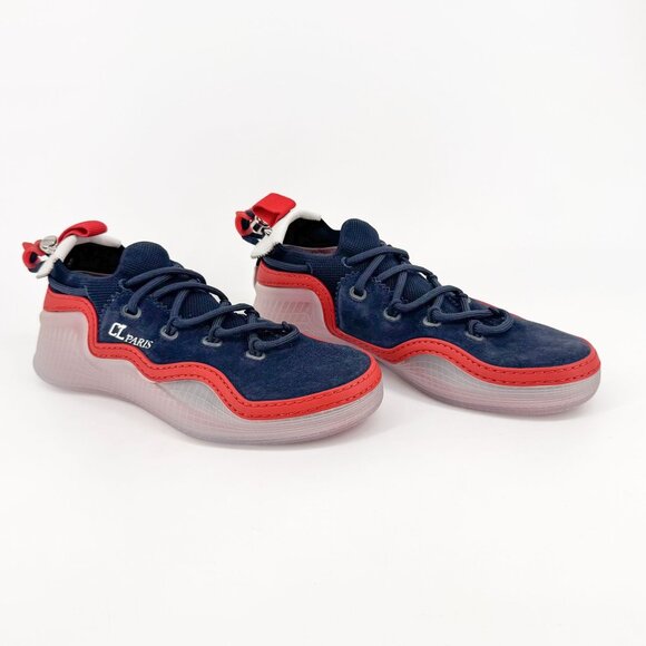Christian Louboutin Shoes - Christian Louboutin Arpoador Navy Drawstring Sneakers Size 39.5 US 9.5 Women's